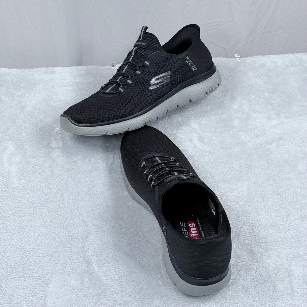 Skechers Summits High Range Shoes Men 13 Black Slip-ins Comfort Sneakers Walking
